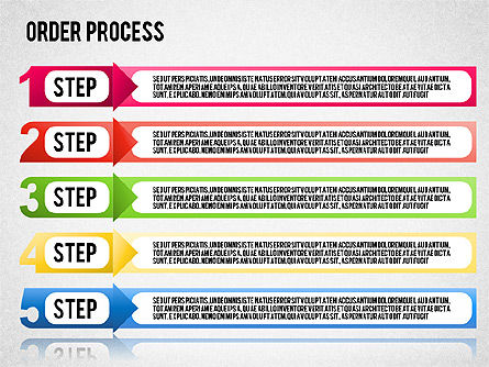 Schéma des étapes, Diapositive 10, 01566, Schémas d'étapes — PoweredTemplate.com