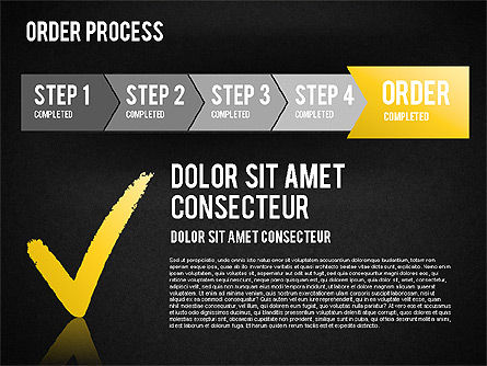 Steps Diagram, Slide 15, 01566, Stage Diagrams — PoweredTemplate.com
