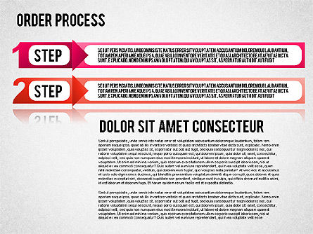 단계 다이어그램, 슬라이드 7, 01566, 단계 도표 — PoweredTemplate.com