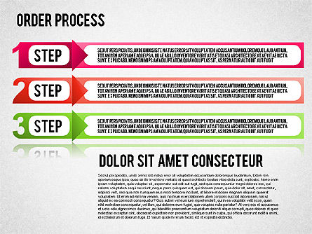 Steps Diagram, Slide 8, 01566, Stage Diagrams — PoweredTemplate.com