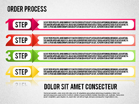 Steps Diagram, Slide 9, 01566, Stage Diagrams — PoweredTemplate.com