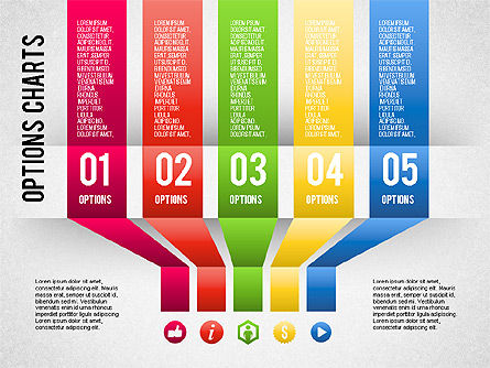 Minimal Infografik, Templat PowerPoint, 01569, Model Bisnis — PoweredTemplate.com