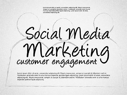 Social media marketing vormen, PowerPoint-sjabloon, 01570, Figuren — PoweredTemplate.com