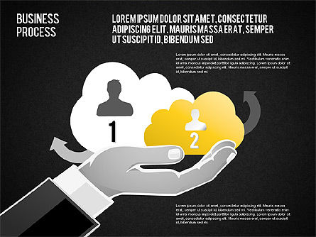 Formas de procesos empresariales, Diapositiva 15, 01572, Diagramas de proceso — PoweredTemplate.com