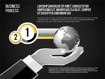 Formas de procesos empresariales, Diapositiva 16, 01572, Diagramas de proceso — PoweredTemplate.com