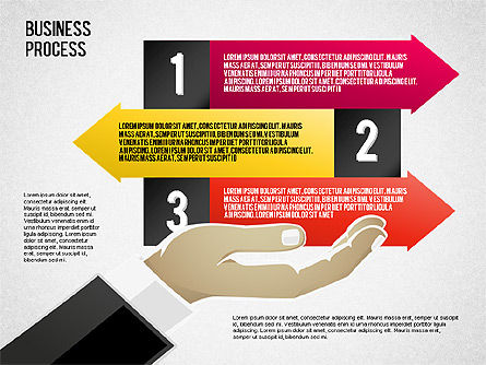 Business Process Shapes, Slide 2, 01572, Process Diagrams — PoweredTemplate.com