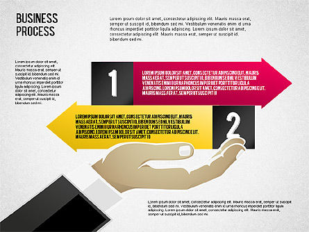 Business Process Shapes, Slide 3, 01572, Process Diagrams — PoweredTemplate.com