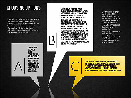Boîte à outils d'options et de directions, Diapositive 15, 01573, Formes — PoweredTemplate.com