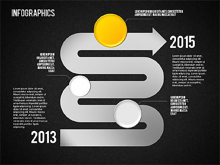 Set di schemi infographic, Slide 13, 01580, Modelli di lavoro — PoweredTemplate.com