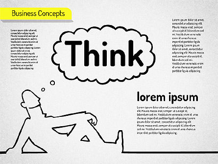 Formes de développement d'idées, Modele PowerPoint, 01582, Modèles commerciaux — PoweredTemplate.com