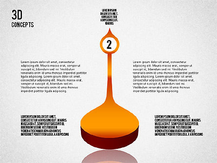 Concepts 3D et diagrammes, Diapositive 5, 01583, Formes — PoweredTemplate.com