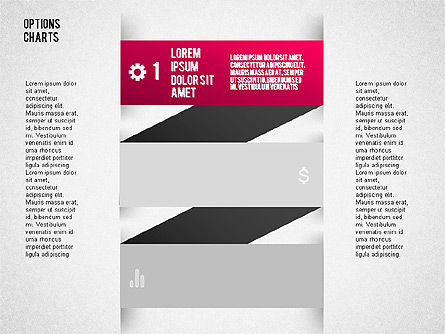 折り紙スタイルのオプションチャート, スライド 9, 01584, 段階図 — PoweredTemplate.com