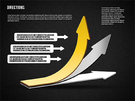 Direcciones y flechas, Diapositiva 11, 01585, Formas — PoweredTemplate.com