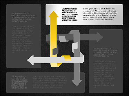 Direcciones y flechas, Diapositiva 13, 01585, Formas — PoweredTemplate.com