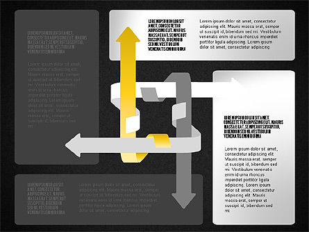 Direcciones y flechas, Diapositiva 14, 01585, Formas — PoweredTemplate.com