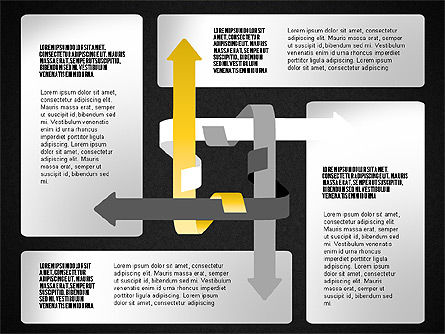 Direcciones y flechas, Diapositiva 16, 01585, Formas — PoweredTemplate.com