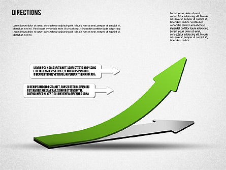Direcciones y flechas, Diapositiva 2, 01585, Formas — PoweredTemplate.com