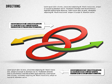 Direcciones y flechas, Diapositiva 4, 01585, Formas — PoweredTemplate.com