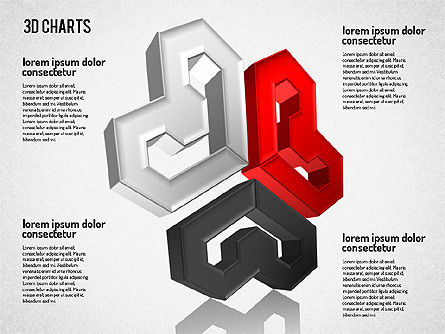 Formas padrão 3d grátis, Gratis PowerPoint-sjabloon, 01587, Figuren — PoweredTemplate.com