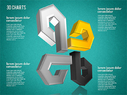 Formas de patrón 3D gratuitas, Diapositiva 15, 01587, Formas — PoweredTemplate.com