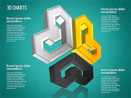 Formas de patrón 3D gratuitas, Diapositiva 9, 01587, Formas — PoweredTemplate.com