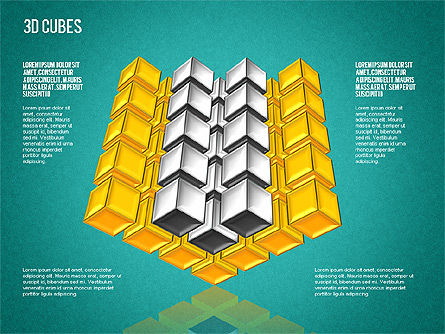 Complex 3D Cubes, Slide 16, 01592, Business Models — PoweredTemplate.com