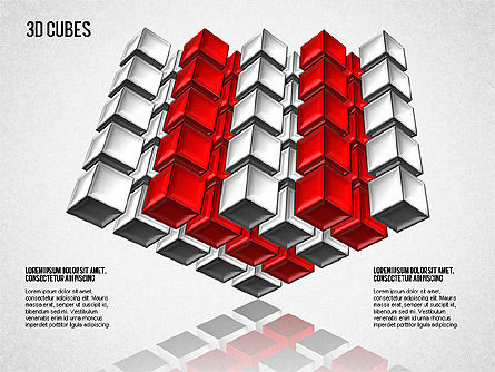 Cubos 3D complejos, Diapositiva 4, 01592, Modelos de negocios — PoweredTemplate.com
