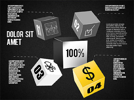 Staafdiagrammen toolbox, Dia 16, 01593, Businessmodellen — PoweredTemplate.com
