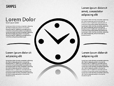 Bentuk Tangan Digambar, Templat PowerPoint, 01594, Bentuk — PoweredTemplate.com