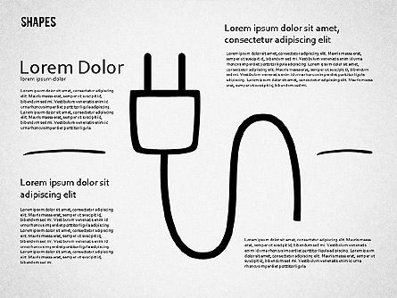 Formas dibujadas a mano, Diapositiva 6, 01594, Formas — PoweredTemplate.com