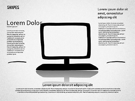 Formas dibujadas a mano, Diapositiva 7, 01594, Formas — PoweredTemplate.com