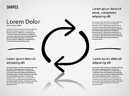 Formas dibujadas a mano, Diapositiva 8, 01594, Formas — PoweredTemplate.com