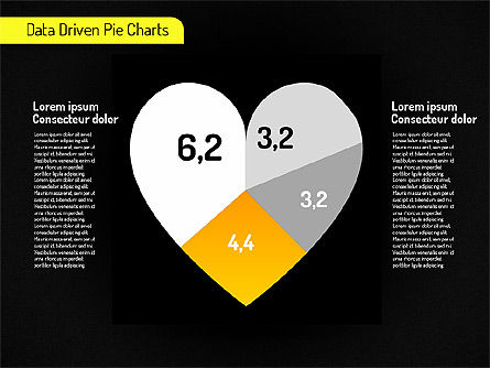Gráficos de Pie Creativos Conjunto (impulsado por datos), Diapositiva 10, 01595, Diagramas basados en datos — PoweredTemplate.com