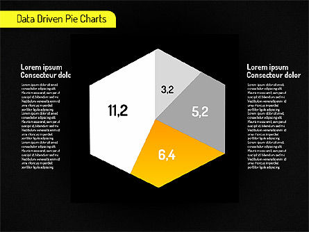 Gráficos de Pie Creativos Conjunto (impulsado por datos), Diapositiva 12, 01595, Diagramas basados en datos — PoweredTemplate.com