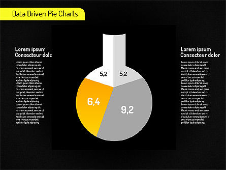 Gráficos de Pie Creativos Conjunto (impulsado por datos), Diapositiva 15, 01595, Diagramas basados en datos — PoweredTemplate.com