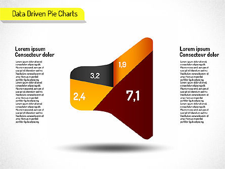 Gráficos de Pie Creativos Conjunto (impulsado por datos), Diapositiva 8, 01595, Diagramas basados en datos — PoweredTemplate.com