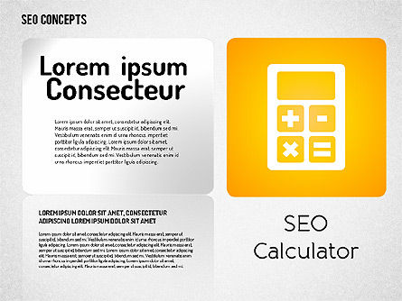 Concept Seo avec des icônes, Diapositive 11, 01596, Icônes — PoweredTemplate.com