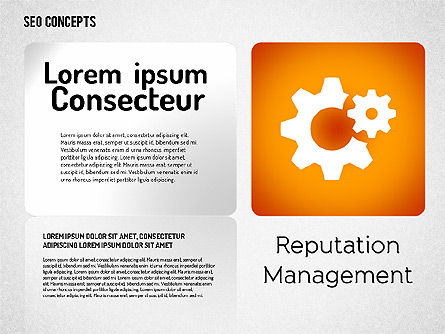 Concepto de SEO con iconos, Diapositiva 12, 01596, Iconos — PoweredTemplate.com