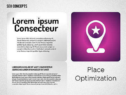 Concepto de SEO con iconos, Diapositiva 16, 01596, Iconos — PoweredTemplate.com