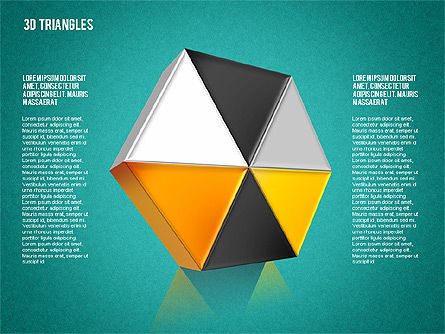 Shapes from Triangles, Slide 12, 01597, Shapes — PoweredTemplate.com