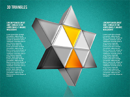 Shapes from Triangles, Slide 13, 01597, Shapes — PoweredTemplate.com