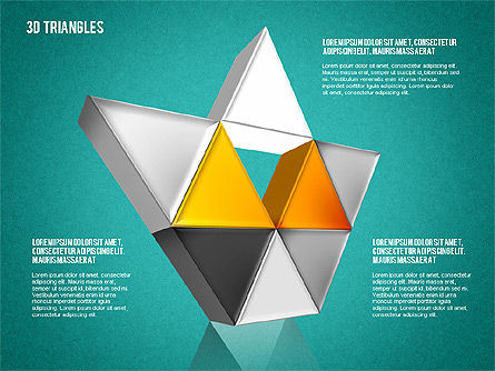 Shapes from Triangles, Slide 16, 01597, Shapes — PoweredTemplate.com