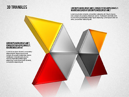 Formas de triángulos, Diapositiva 3, 01597, Formas — PoweredTemplate.com
