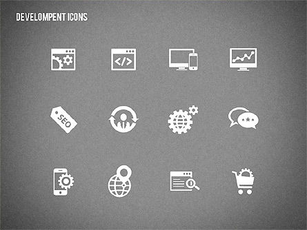 Icônes de développement, Diapositive 15, 01598, Icônes — PoweredTemplate.com
