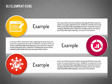 Icônes de développement, Diapositive 9, 01598, Icônes — PoweredTemplate.com