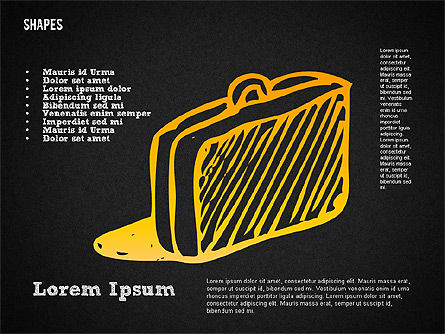 Formes de voyage dessinées à la main, Diapositive 10, 01599, Formes — PoweredTemplate.com