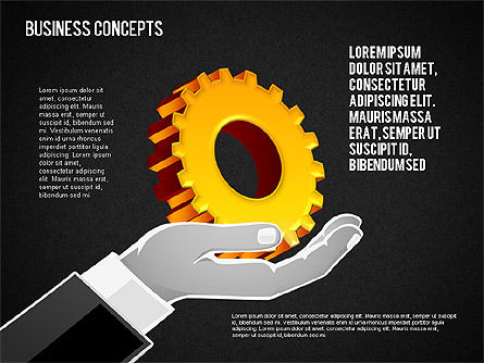 Formas en la mano, Diapositiva 10, 01602, Formas — PoweredTemplate.com