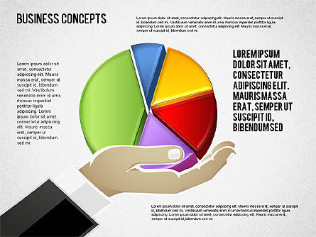 손에 들고있는 모양, 슬라이드 8, 01602, 모양 — PoweredTemplate.com