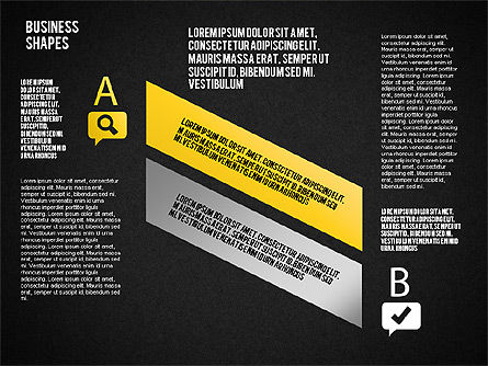 Schéma de bande intersectant, Diapositive 11, 01604, Modèles commerciaux — PoweredTemplate.com
