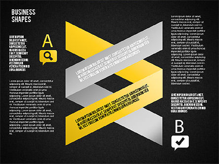 Schéma de bande intersectant, Diapositive 13, 01604, Modèles commerciaux — PoweredTemplate.com